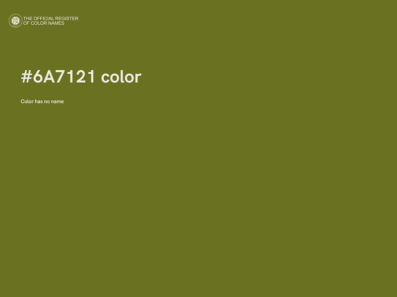 #6A7121 color image