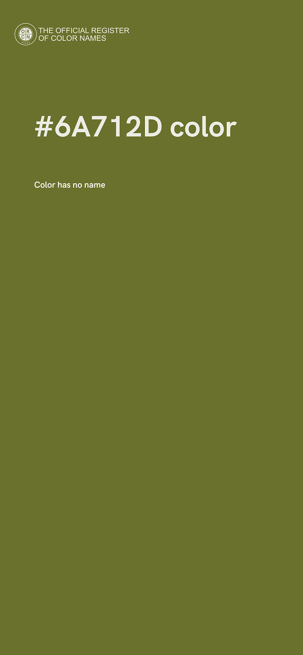 #6A712D color image