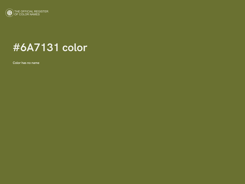 #6A7131 color image