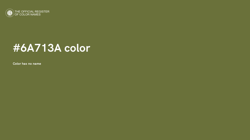 #6A713A color image