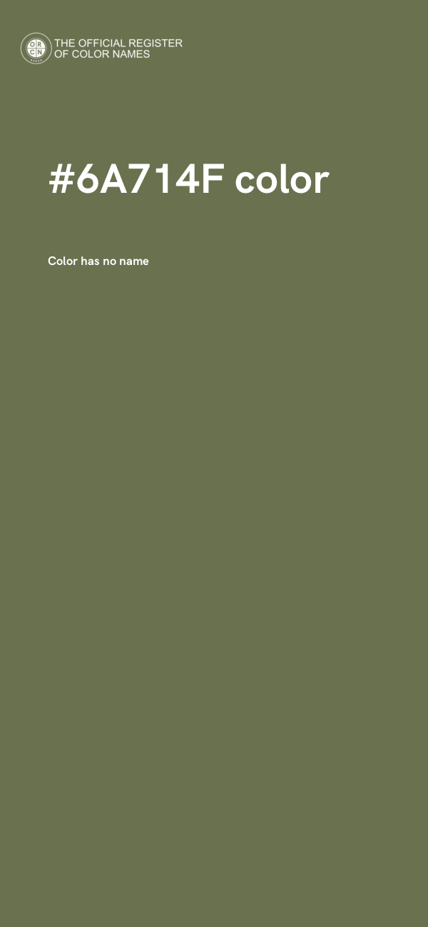 #6A714F color image