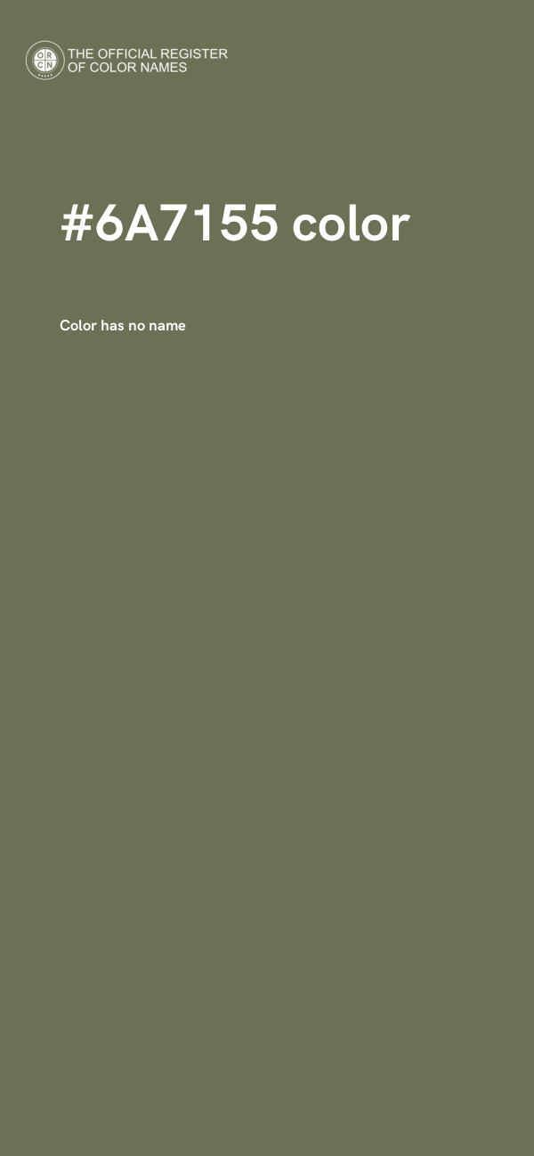 #6A7155 color image