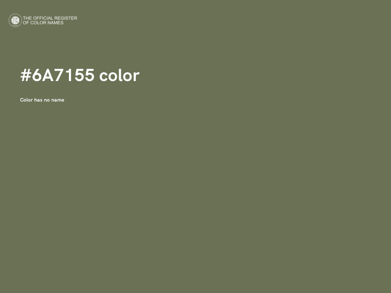 #6A7155 color image