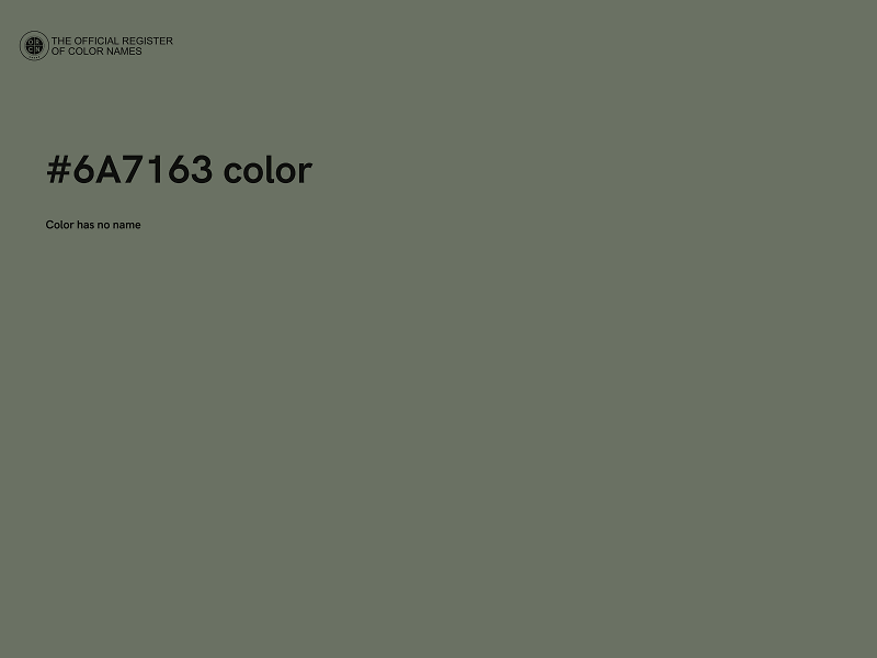 #6A7163 color image