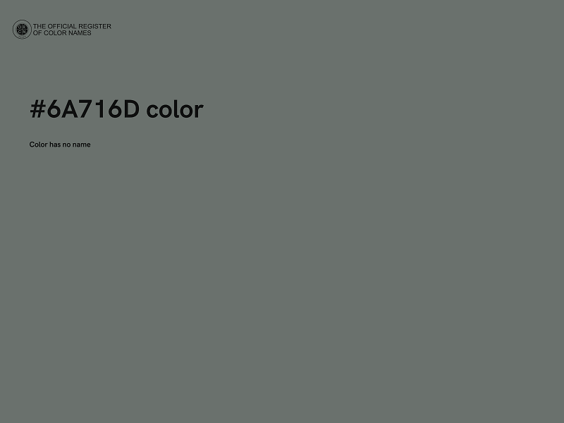 #6A716D color image