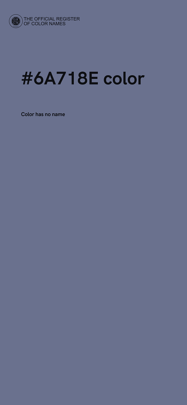#6A718E color image