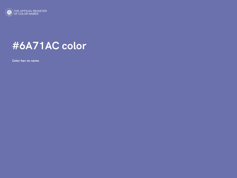 #6A71AC color image