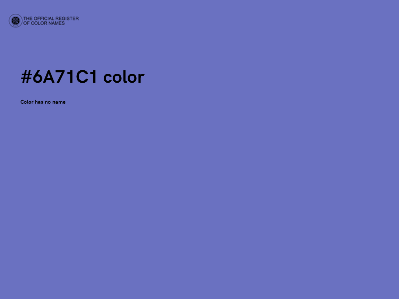 #6A71C1 color image