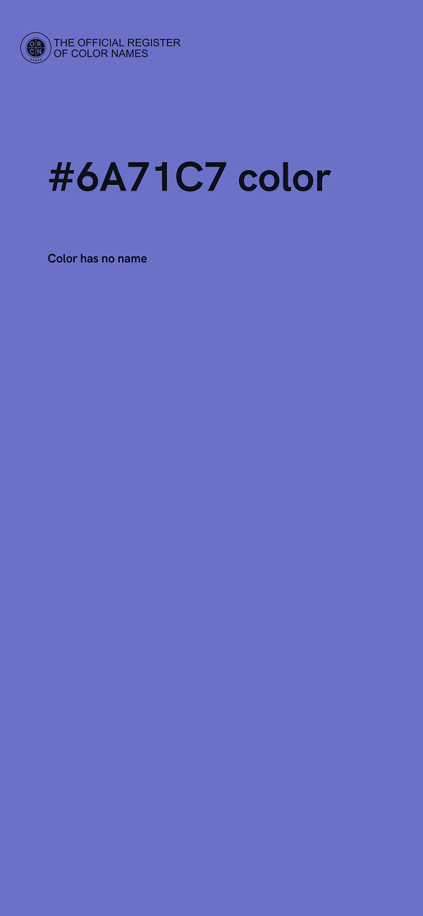 #6A71C7 color image
