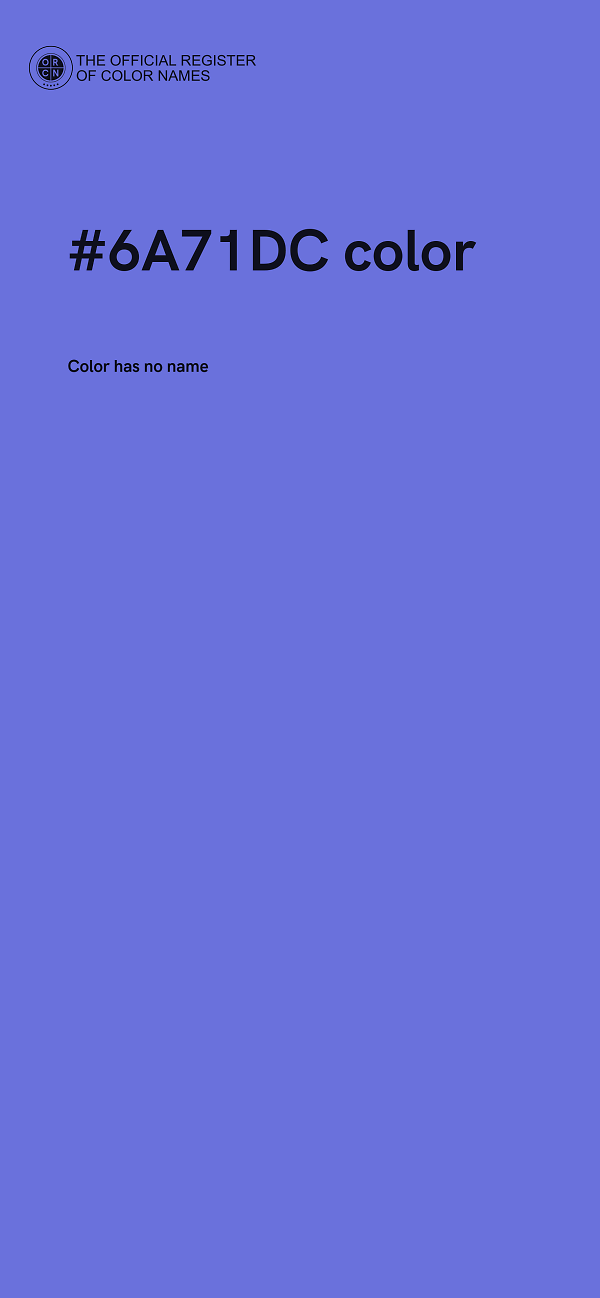 #6A71DC color image