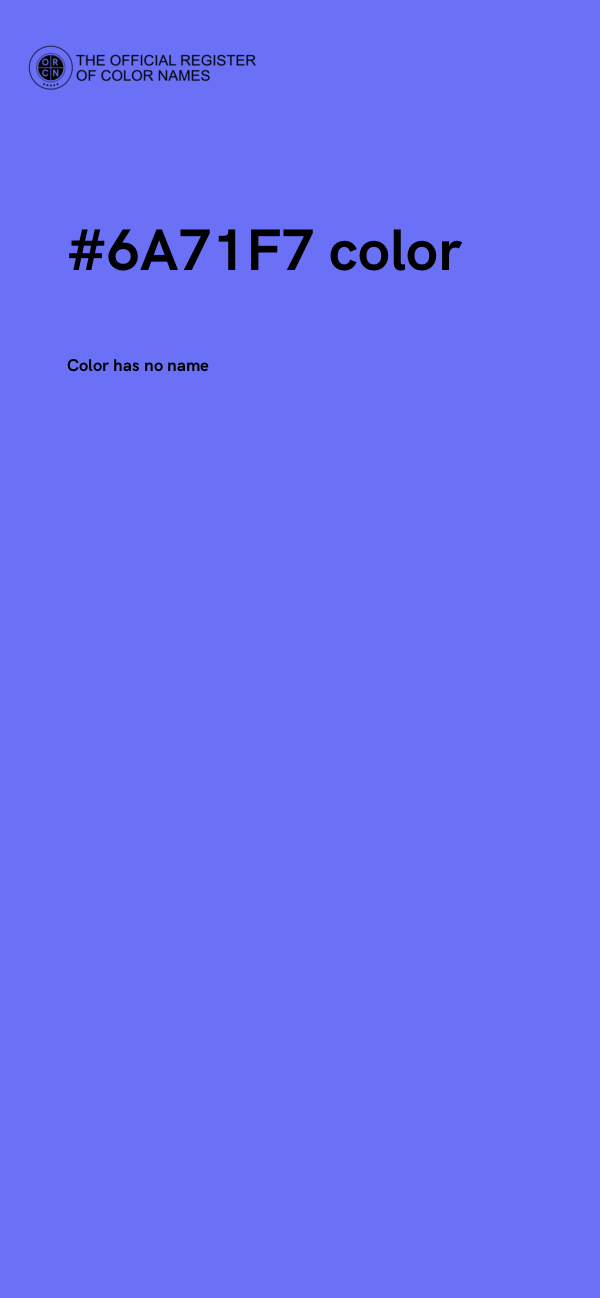 #6A71F7 color image
