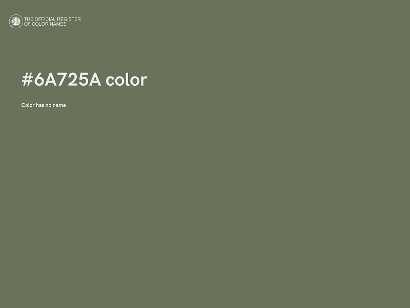 #6A725A color image