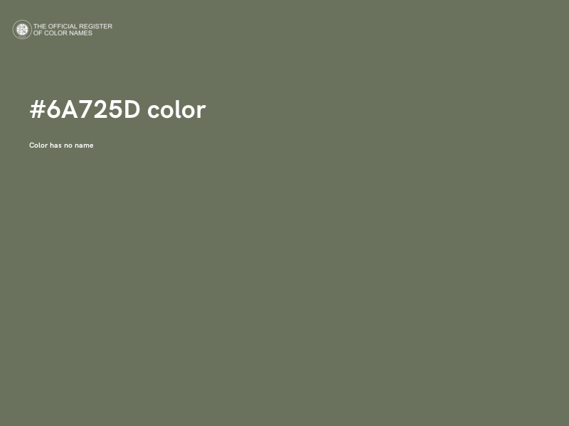 #6A725D color image