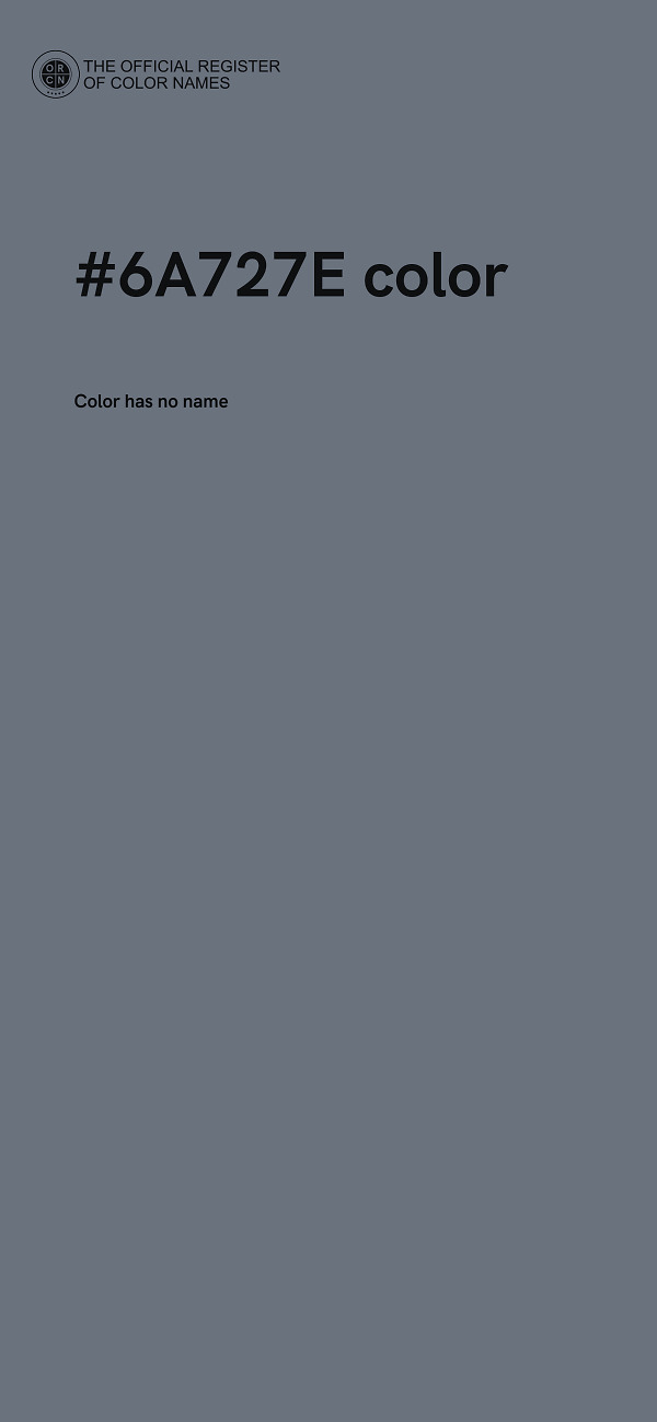 #6A727E color image