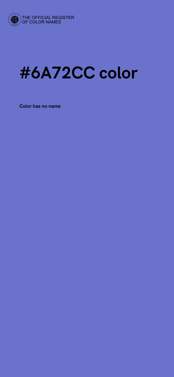 #6A72CC color image
