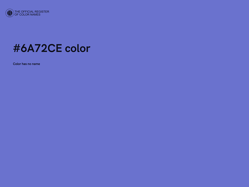 #6A72CE color image