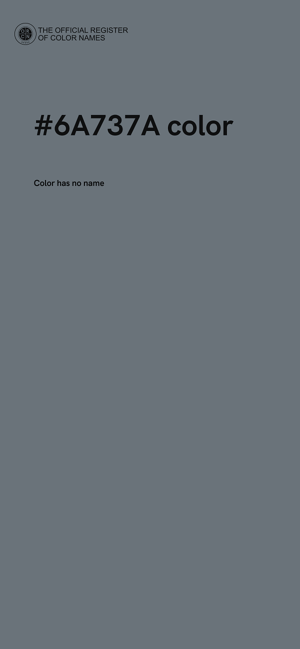 #6A737A color image