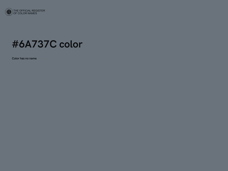 #6A737C color image