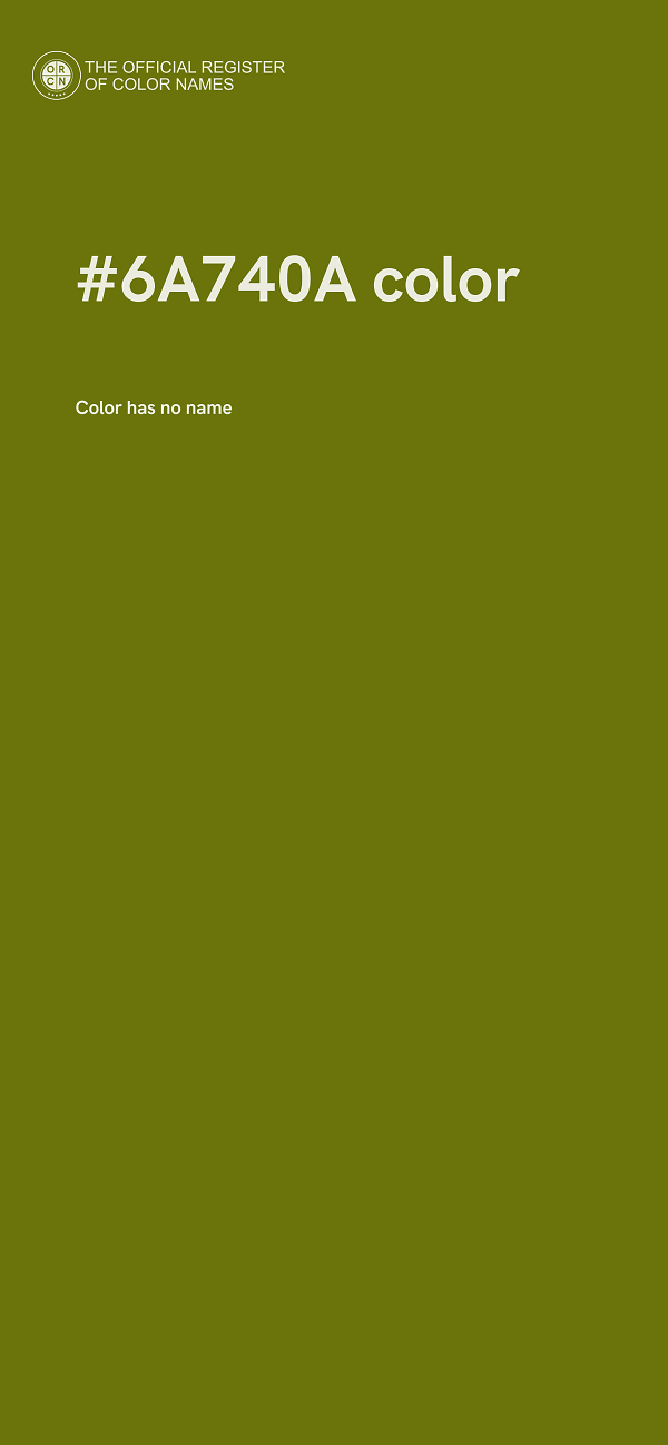 #6A740A color image