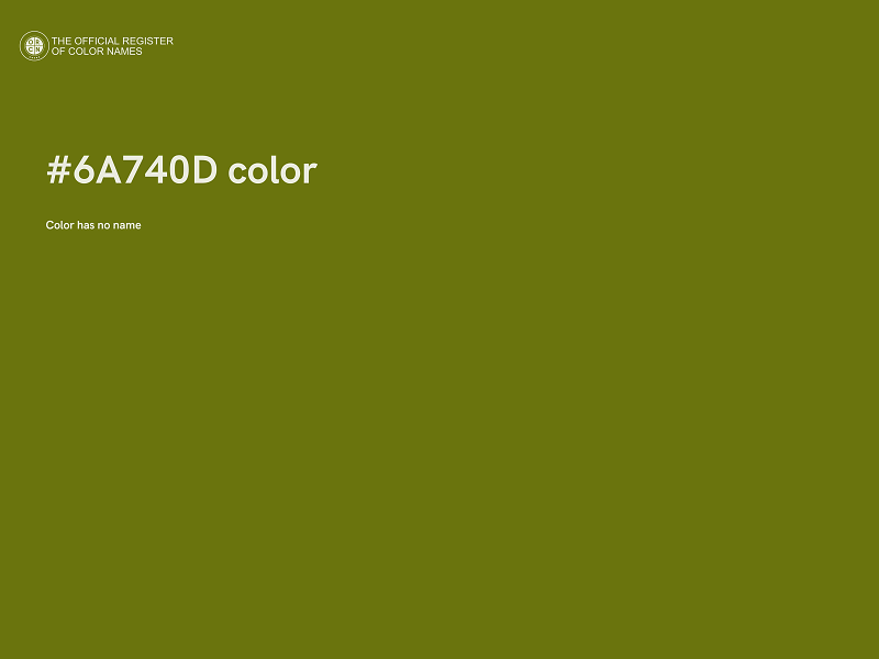 #6A740D color image