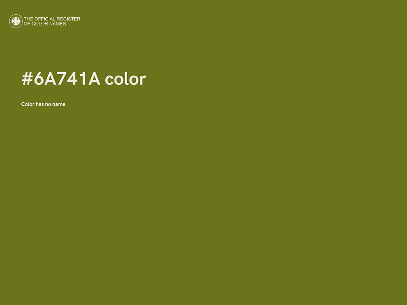 #6A741A color image