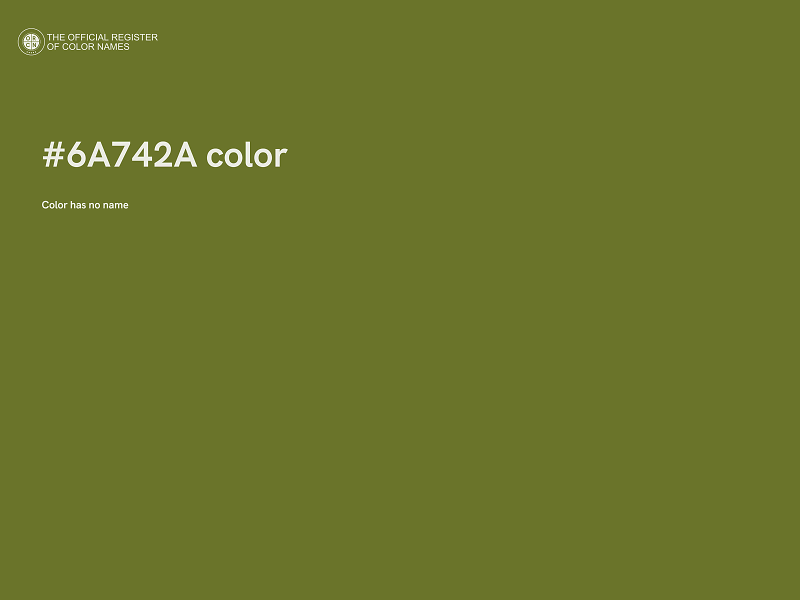 #6A742A color image