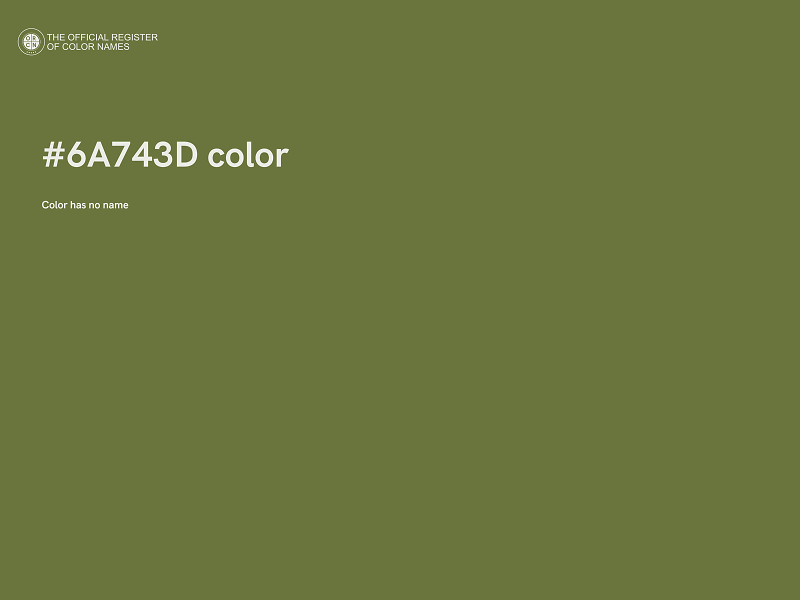 #6A743D color image