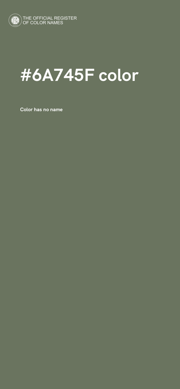 #6A745F color image