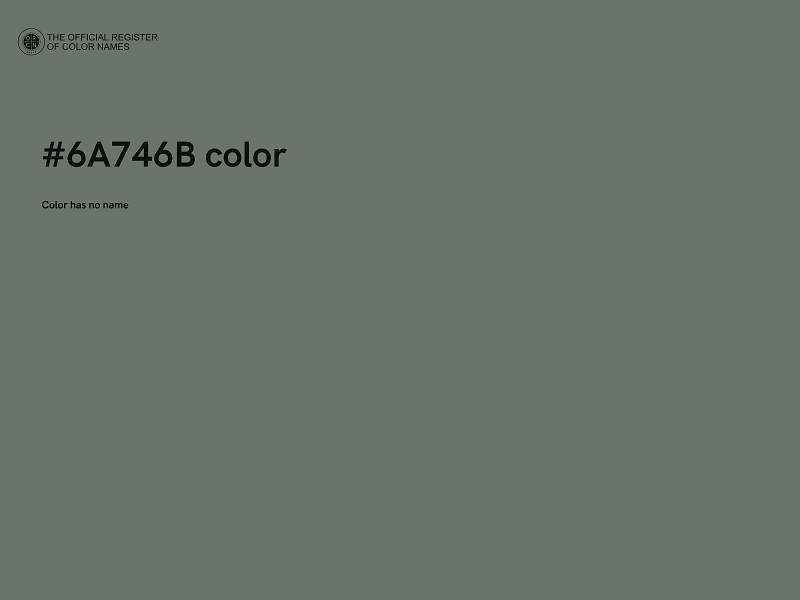 #6A746B color image