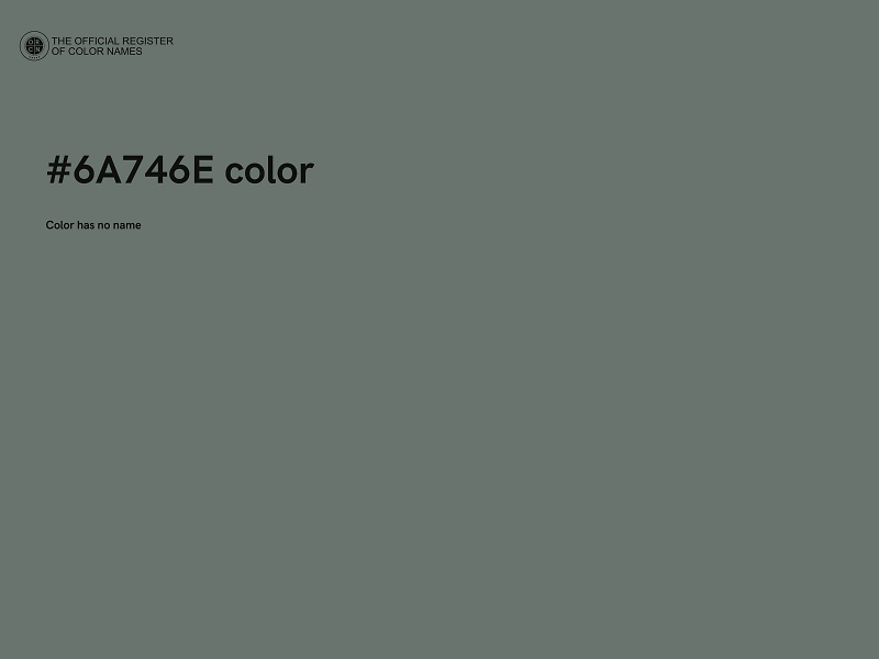 #6A746E color image