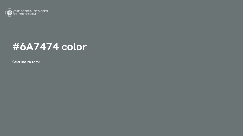 #6A7474 color image