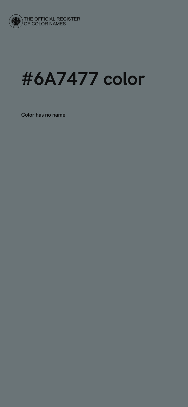 #6A7477 color image