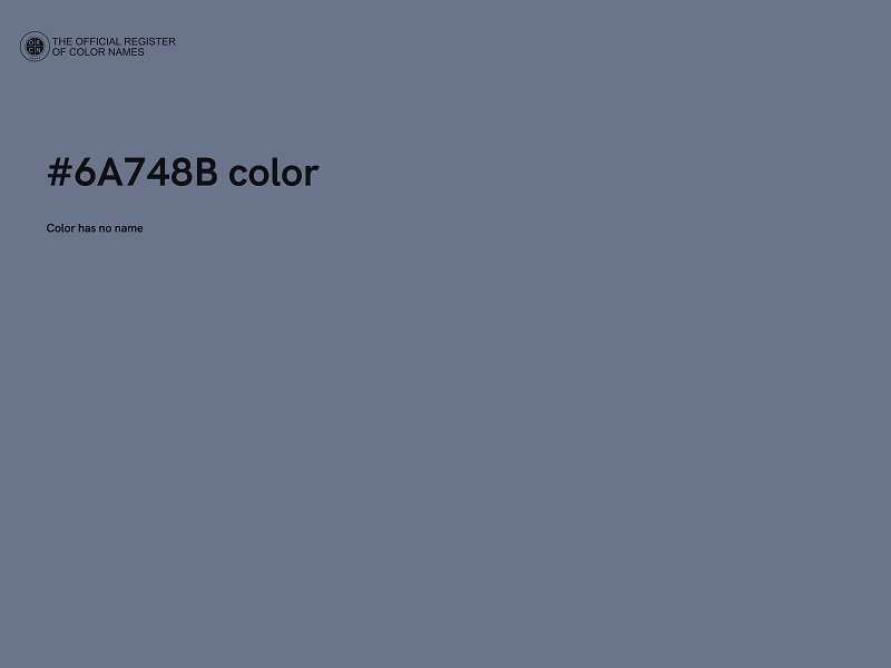 #6A748B color image