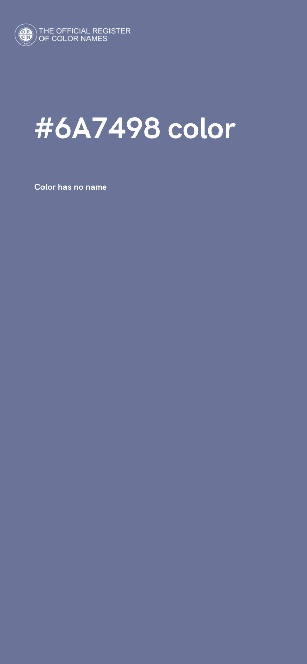 #6A7498 color image