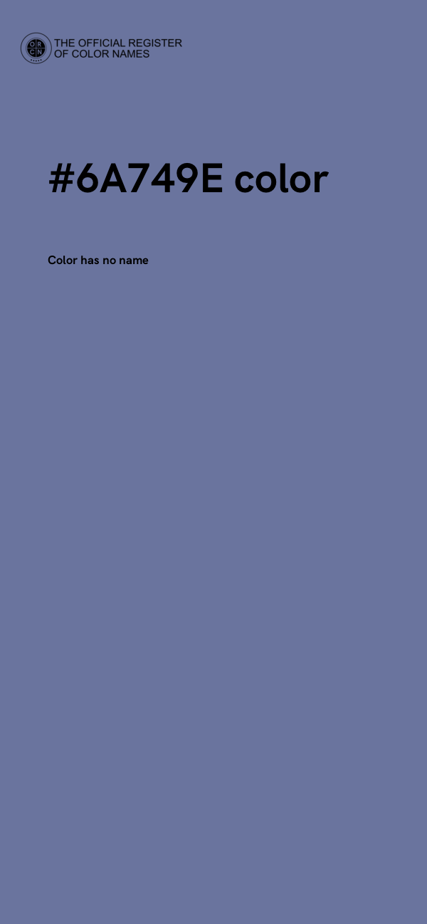 #6A749E color image