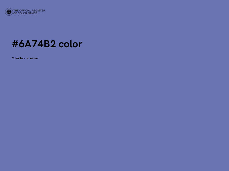 #6A74B2 color image