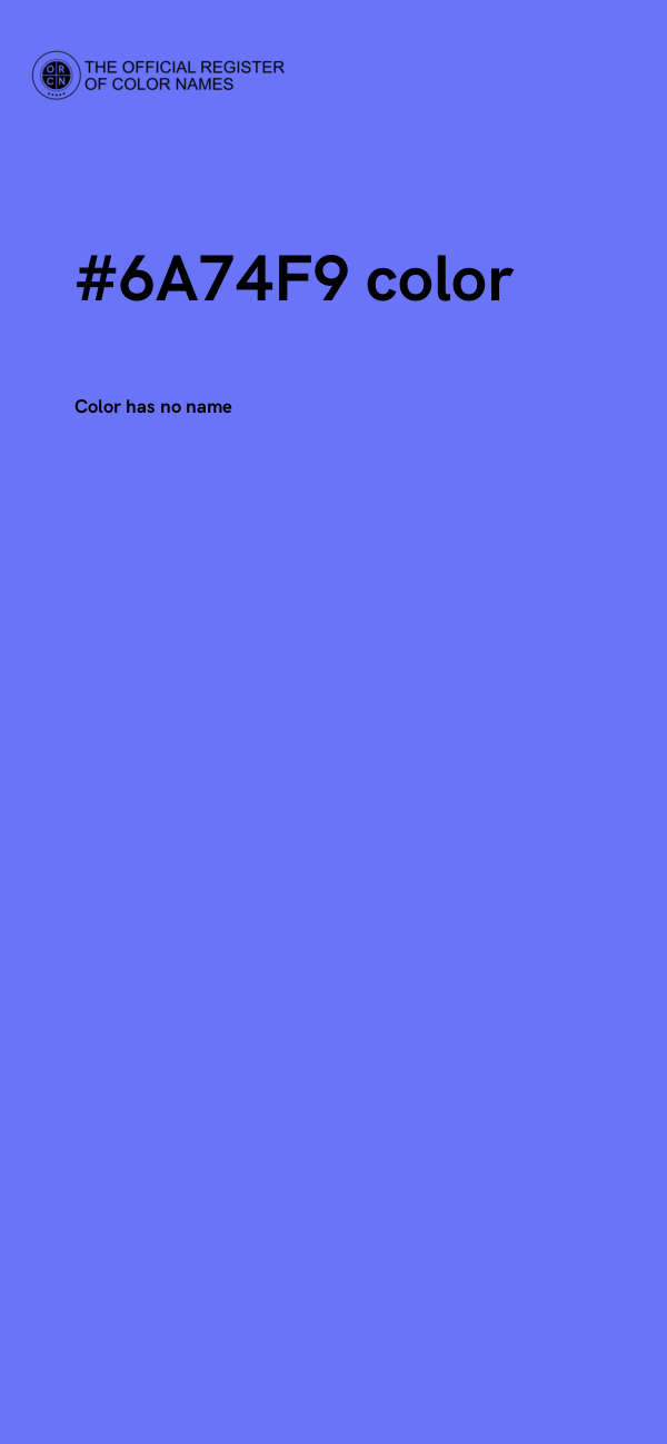 #6A74F9 color image