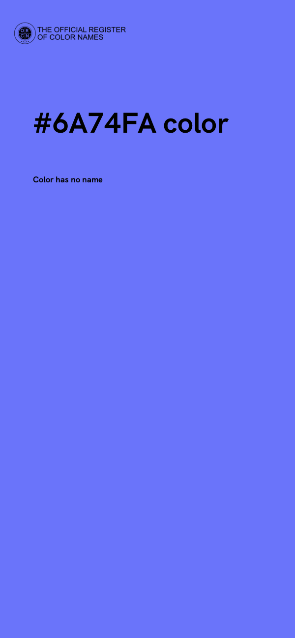 #6A74FA color image