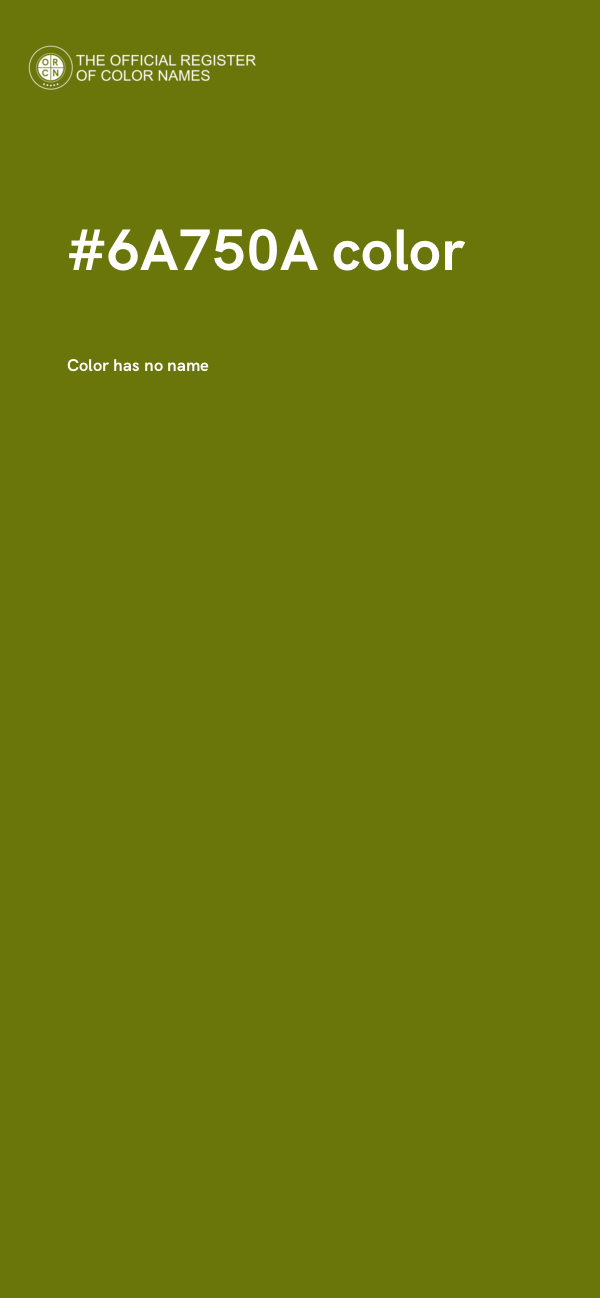 #6A750A color image