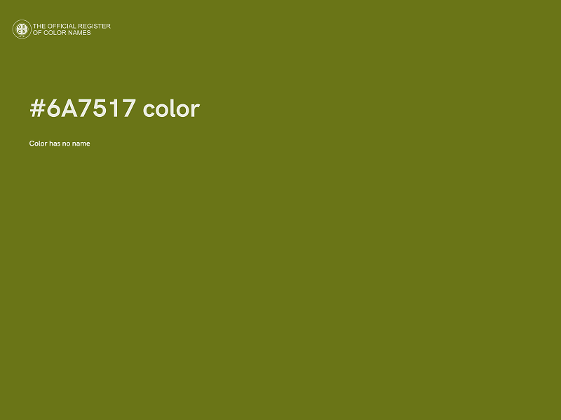 #6A7517 color image