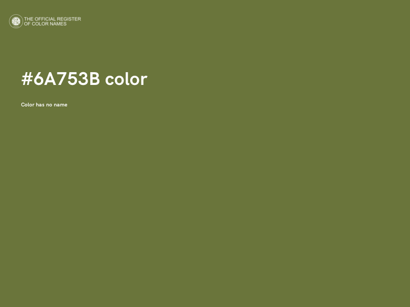 #6A753B color image