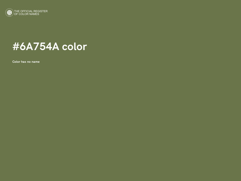 #6A754A color image