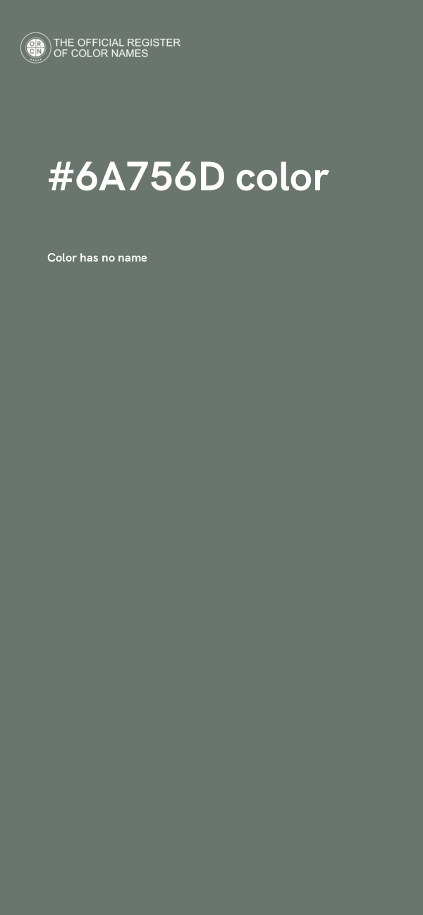 #6A756D color image
