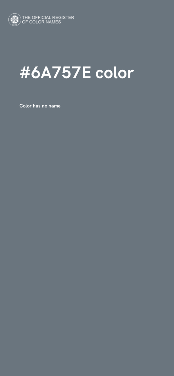 #6A757E color image
