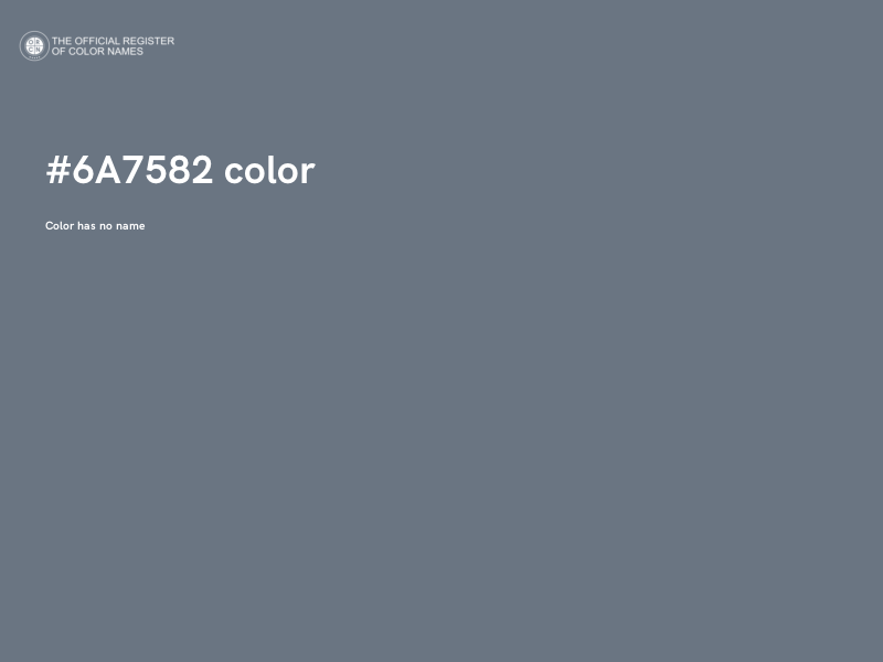 #6A7582 color image
