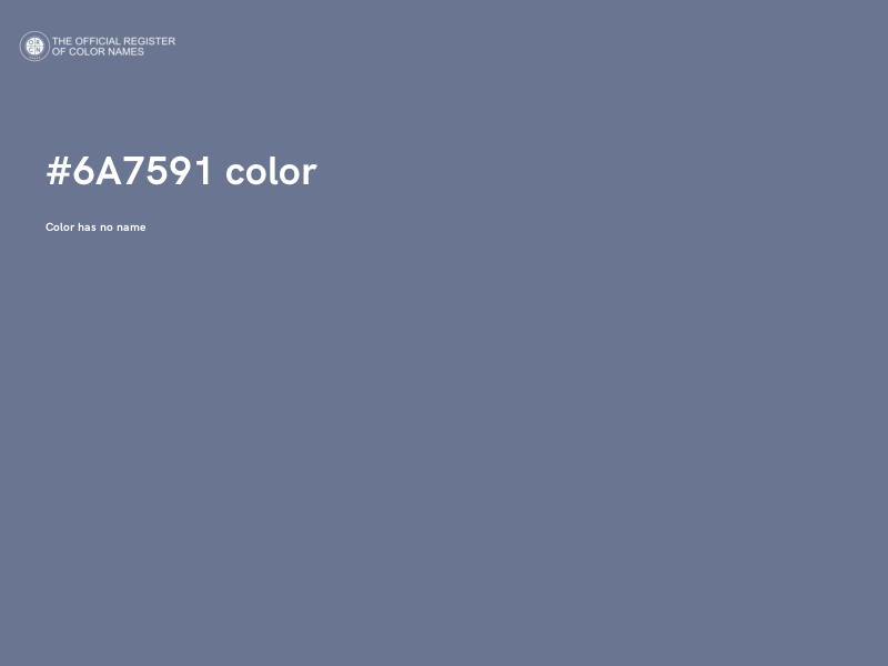 #6A7591 color image