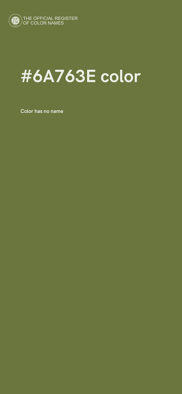 #6A763E color image