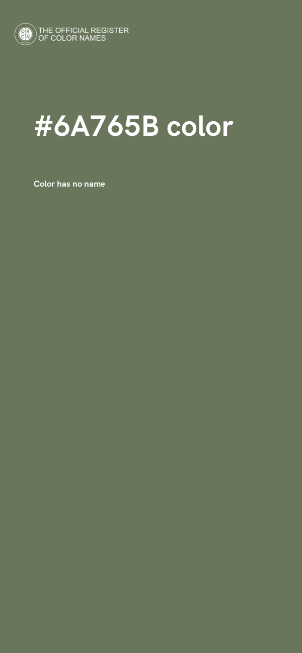#6A765B color image