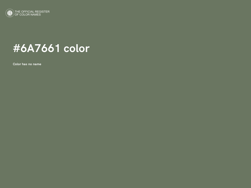 #6A7661 color image