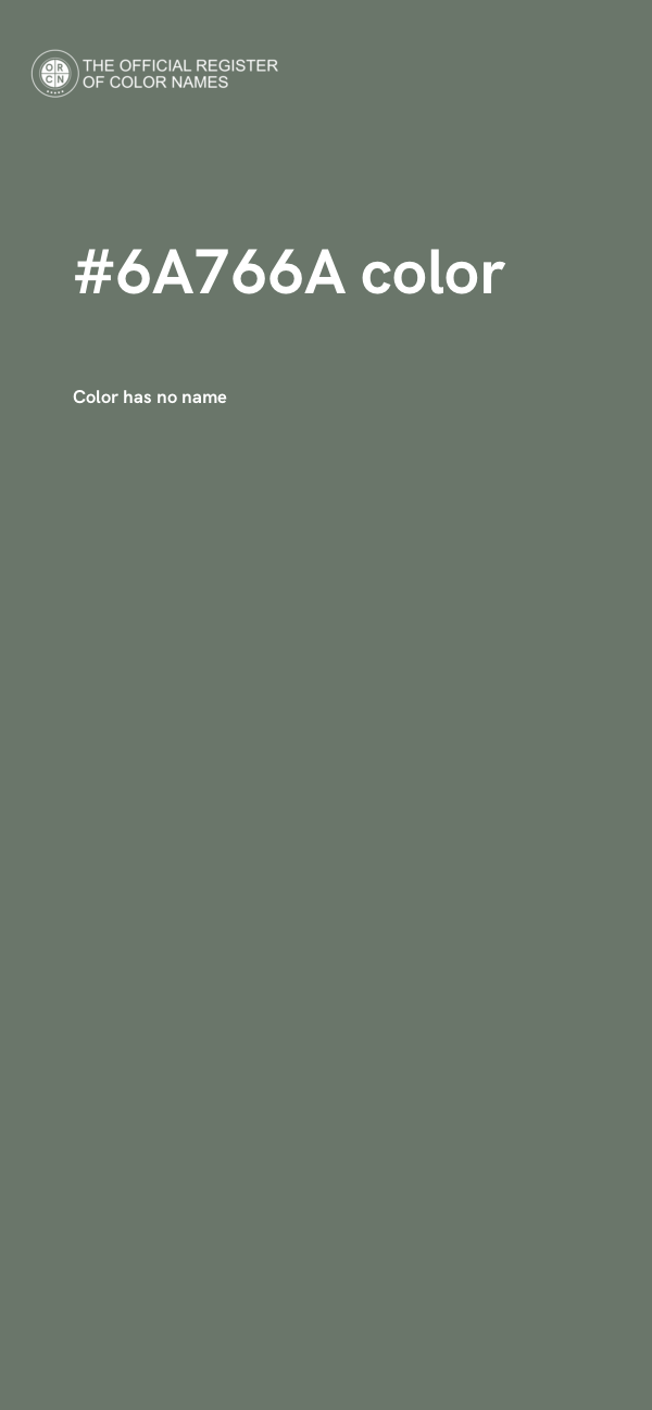 #6A766A color image